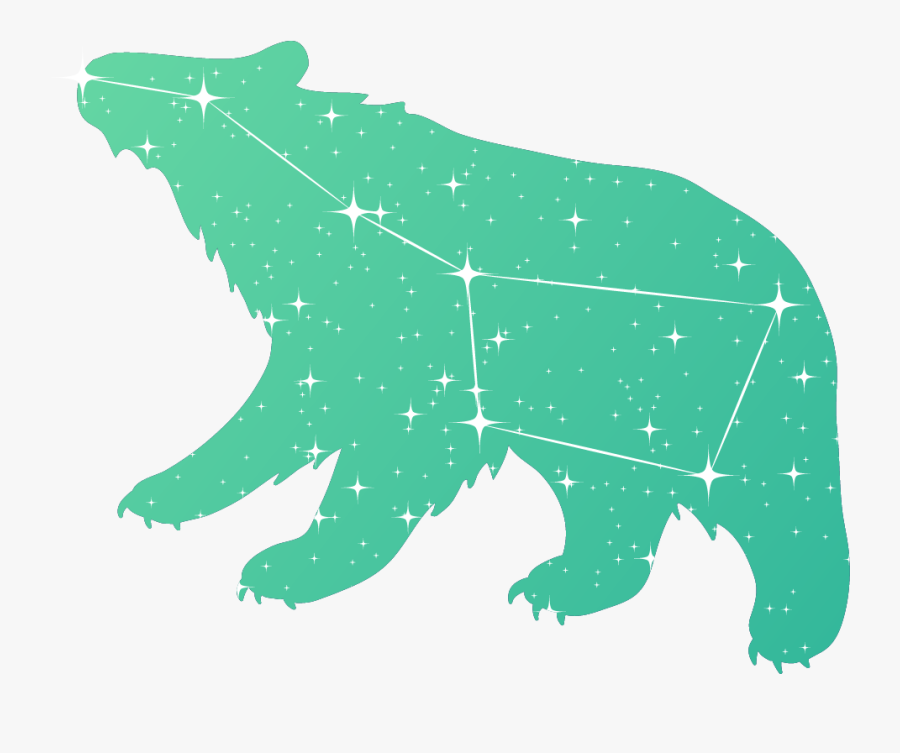 Basan Logo - Ursa Constellations In The Sky, Transparent Clipart