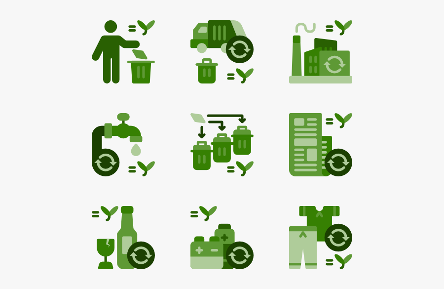 Recycling - Trash Bag Icon, Transparent Clipart
