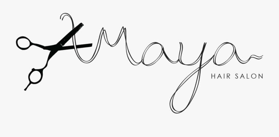 Maya Salon Logo, Transparent Clipart
