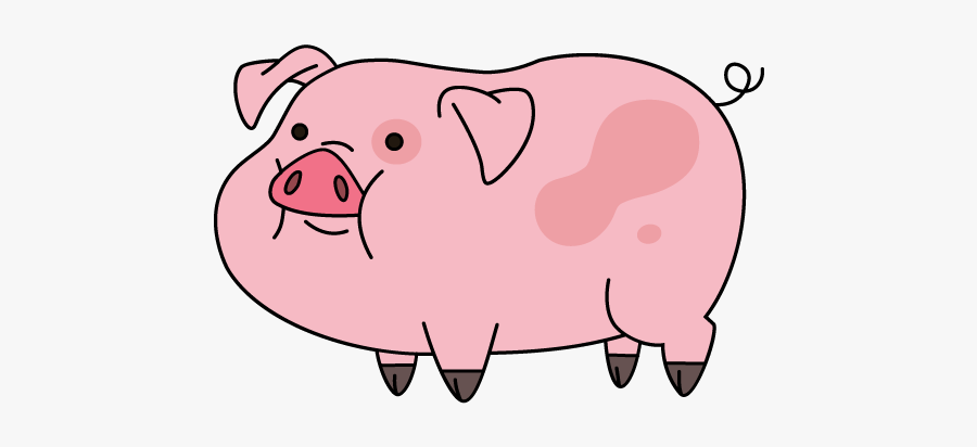 Drawn Pig Waddles - Waddles The Pig Drawing, Transparent Clipart