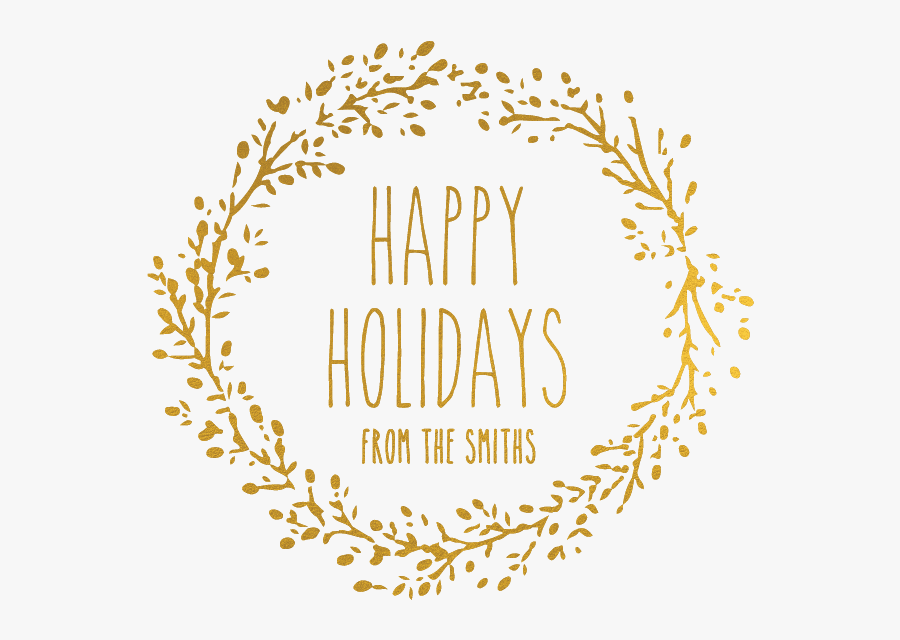 Holiday Wreath - Kromebody - Happy Holidays Wreath Png, Transparent Clipart