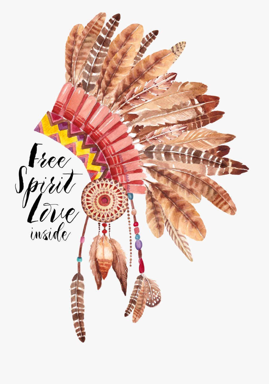 Dreamcatcher Transparent Eagle Feather - Free Spirit Love Inside, Transparent Clipart