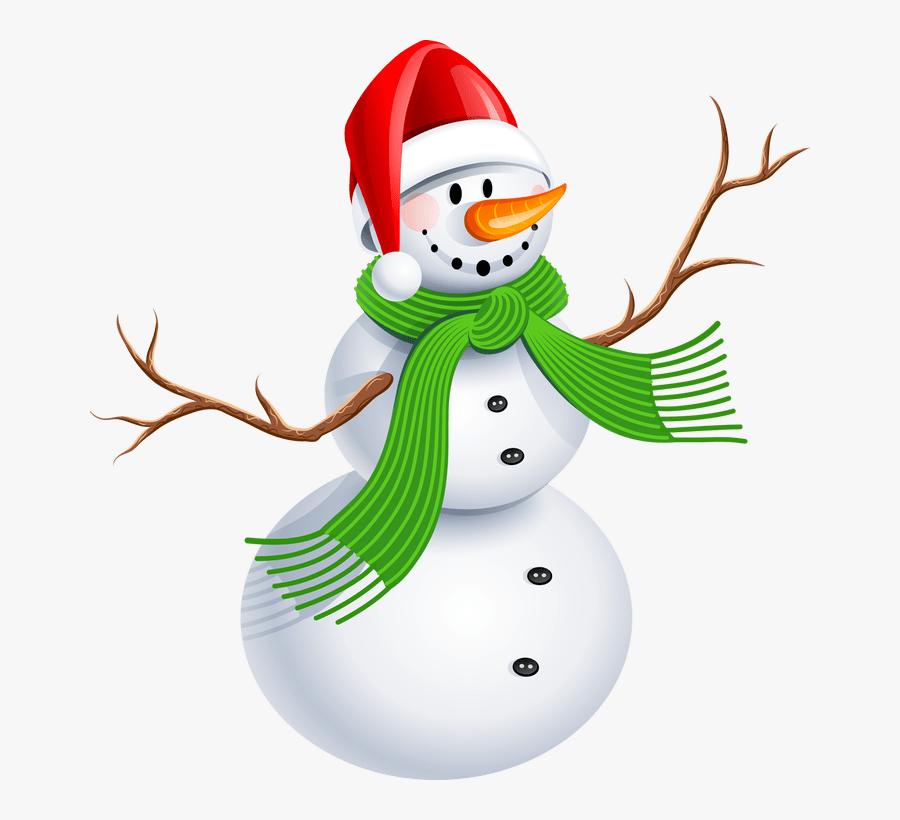 Snowman Clipart Christmas Theme - Snowman With Transparent Background, Transparent Clipart
