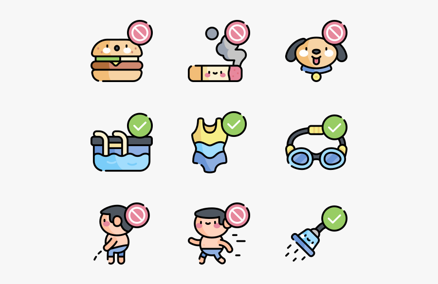 Swimming Pool - Elderly Icon, Transparent Clipart