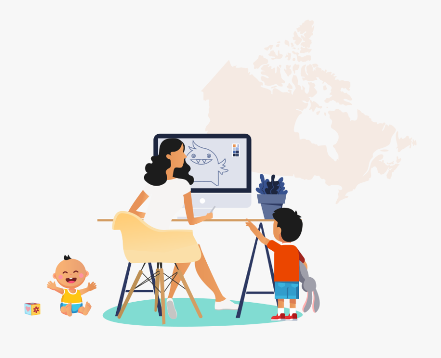 Kids Could Learn Good Manners - Female Graphic Designer Clipart, Transparent Clipart