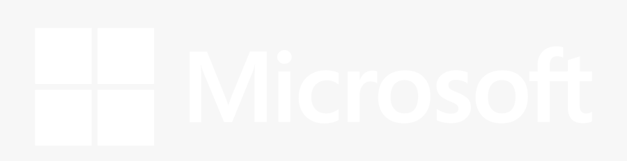 Logo Microsoft Png White, Transparent Clipart