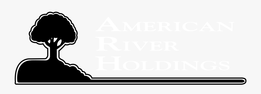 American River Holdings 01 Logo Black And White - Illustration, Transparent Clipart