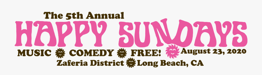 Happy Sundays, Transparent Clipart