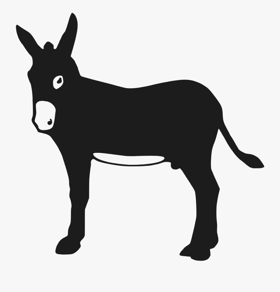 Mule Mustang Mane Snout Donkey - Burro Icon Png, Transparent Clipart