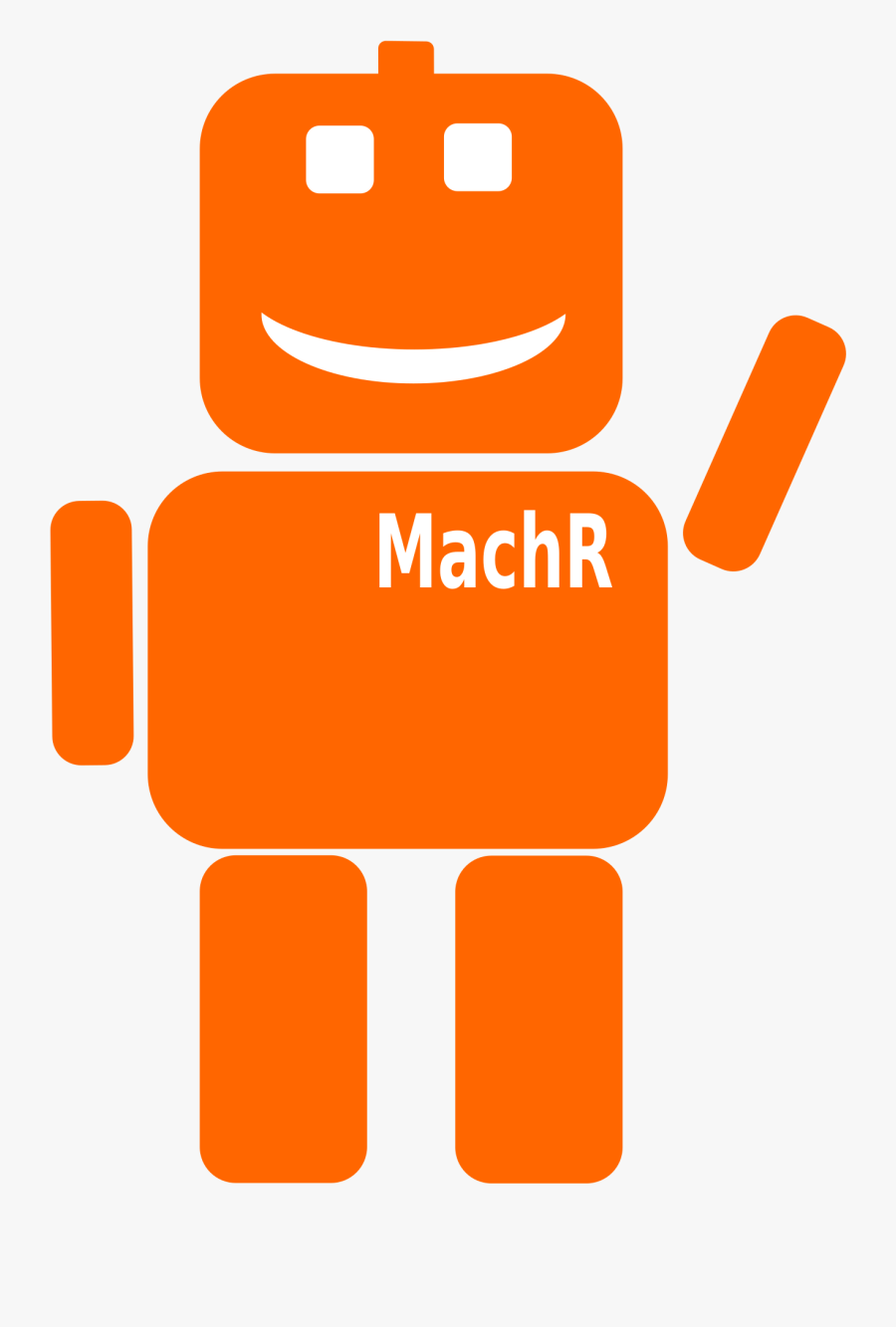 Robot Machr Smile Clip Arts - Orange Robot Clipart, Transparent Clipart