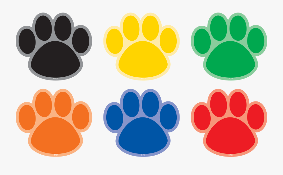 Tcr77380 Spot On Paw Prints Carpet Markers - Carpet, Transparent Clipart