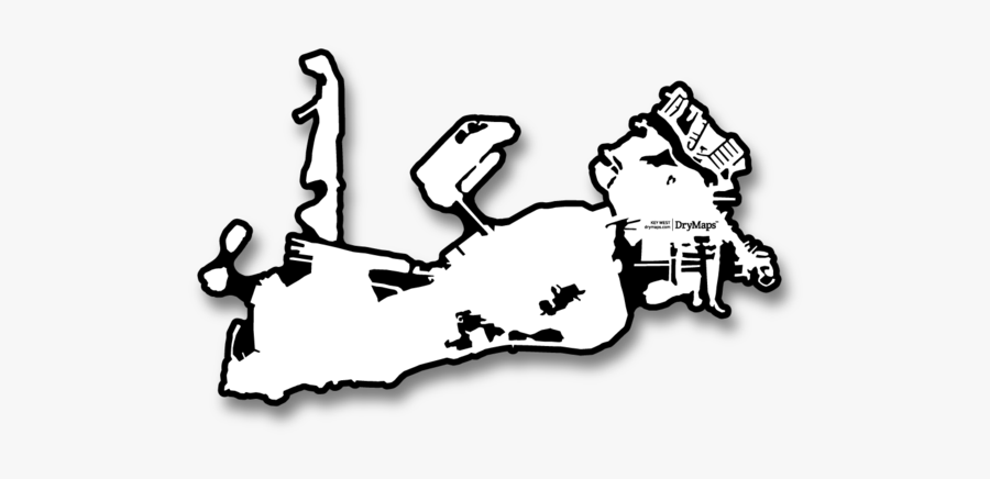 Key West - Key West Map Clip Art, Transparent Clipart
