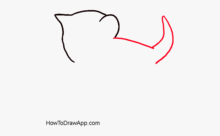 How To Draw A Kitten - Draw A Small Cat, Transparent Clipart