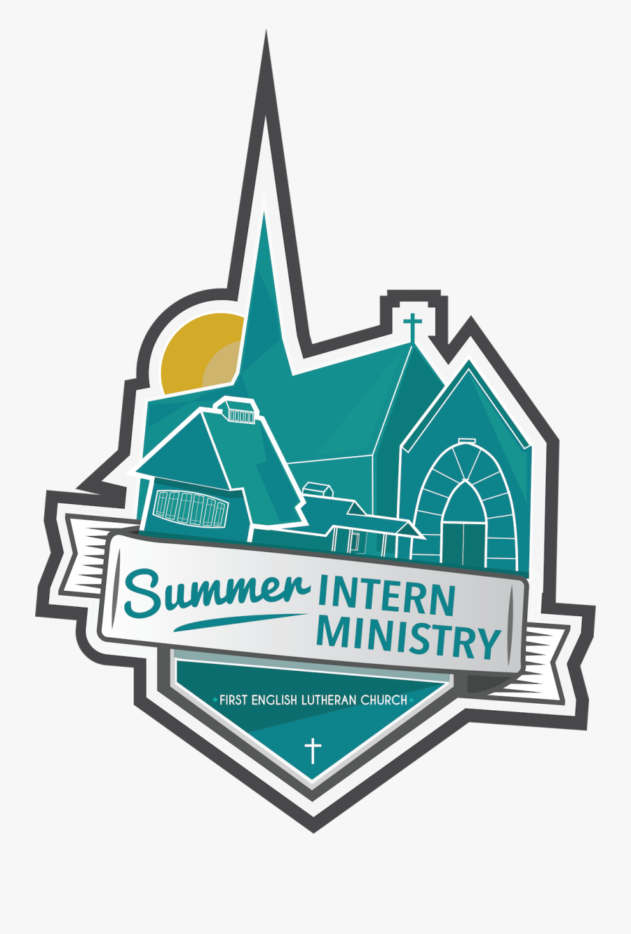 Blue Church Logomark Design By Ruth Ellen, Transparent Clipart