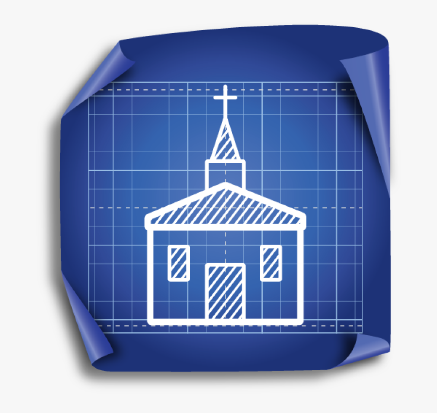 Transparent Church Building Png - Blueprint Of A Church, Transparent Clipart