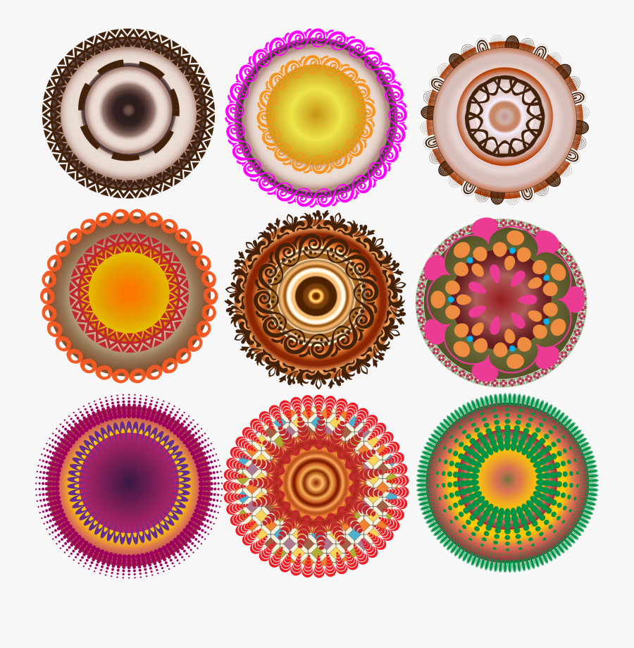 Decorative Circles Clip Arts - Drawings Related To Computer, Transparent Clipart