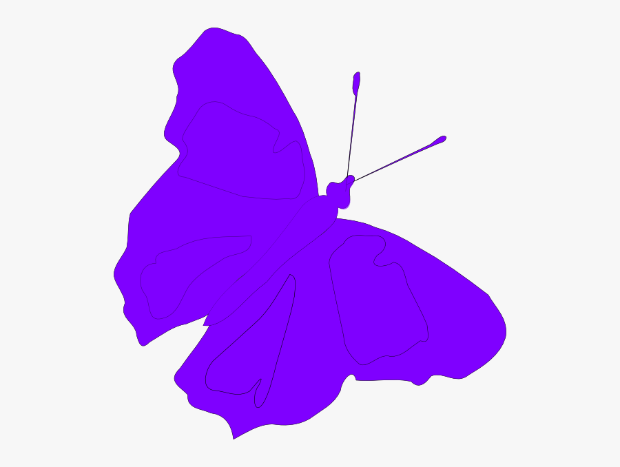 Purple Butterfly Hi, Transparent Clipart