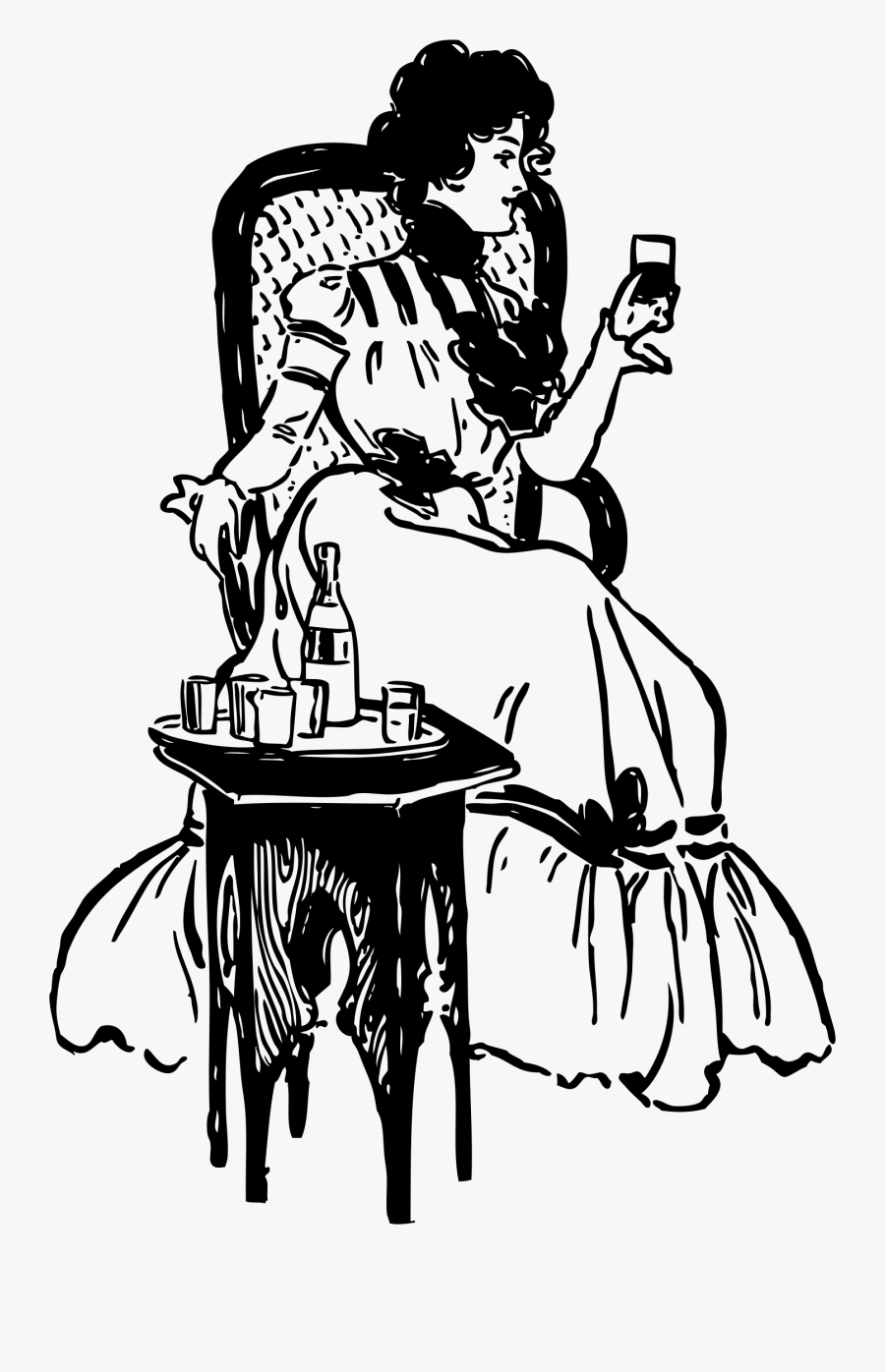 Woman Enjoying Beverage Clip Arts - Friday Sarcastic, Transparent Clipart