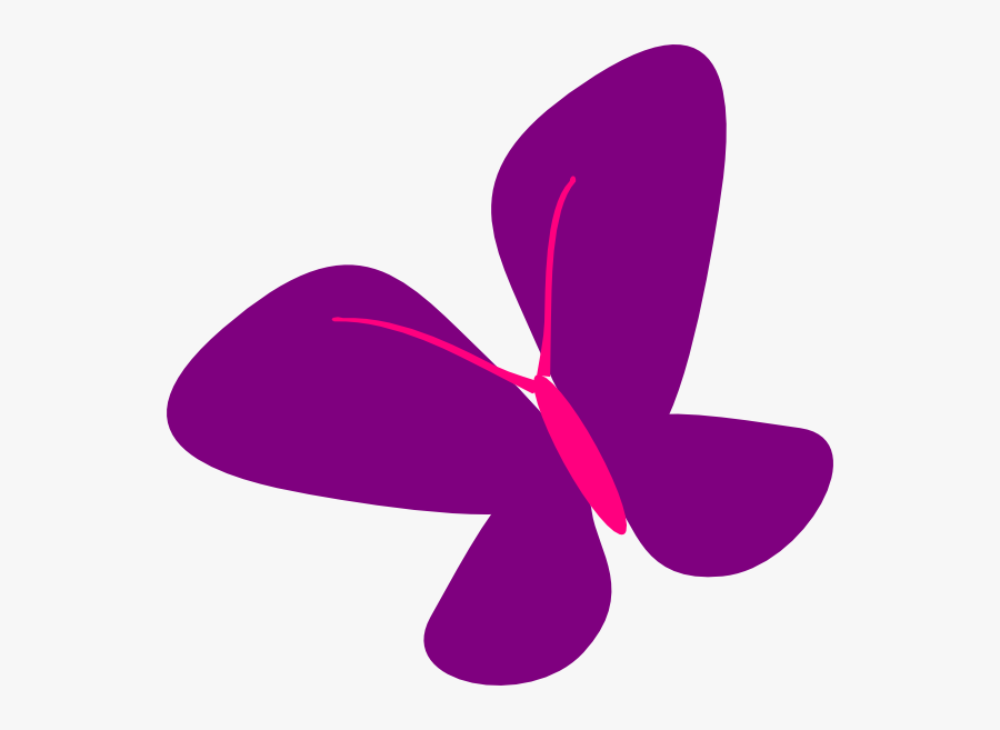 Purple Butterfly Clip Art, Transparent Clipart