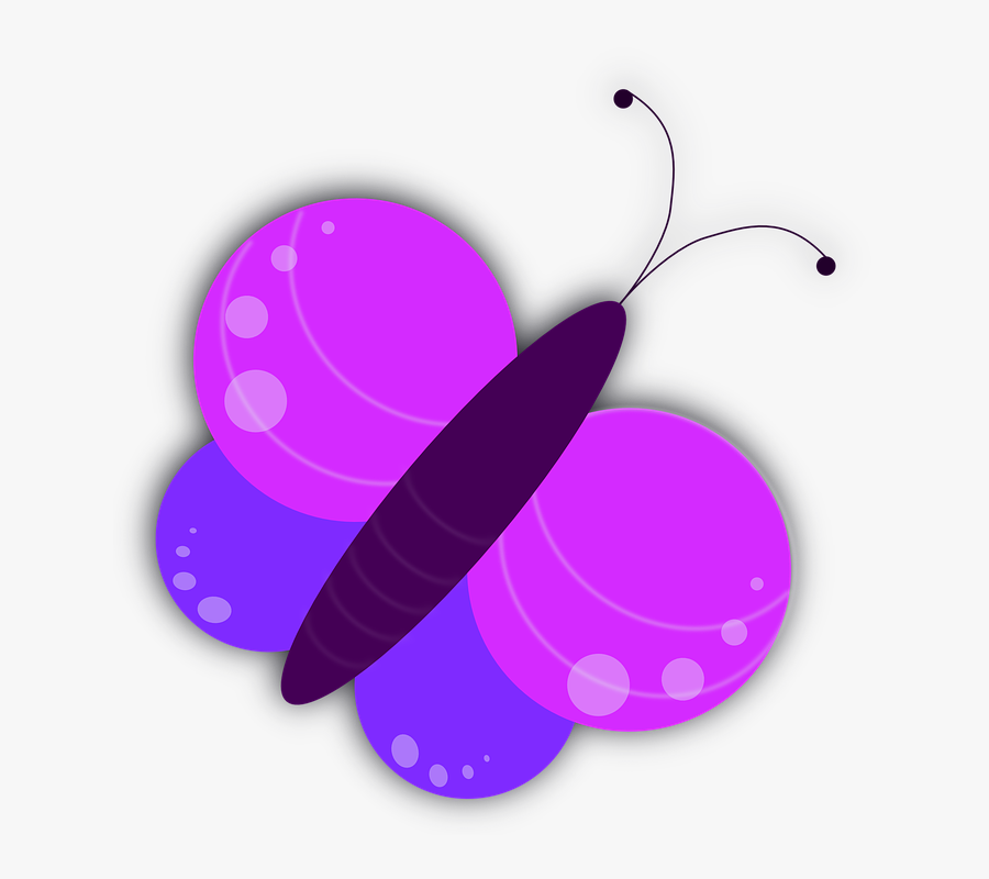 Butterfly, Fancy, Entomology, Insect, Pink, Violet - Butterfly Pink Violet Png, Transparent Clipart