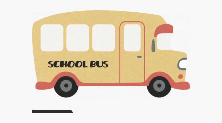 School Bus, Transparent Clipart