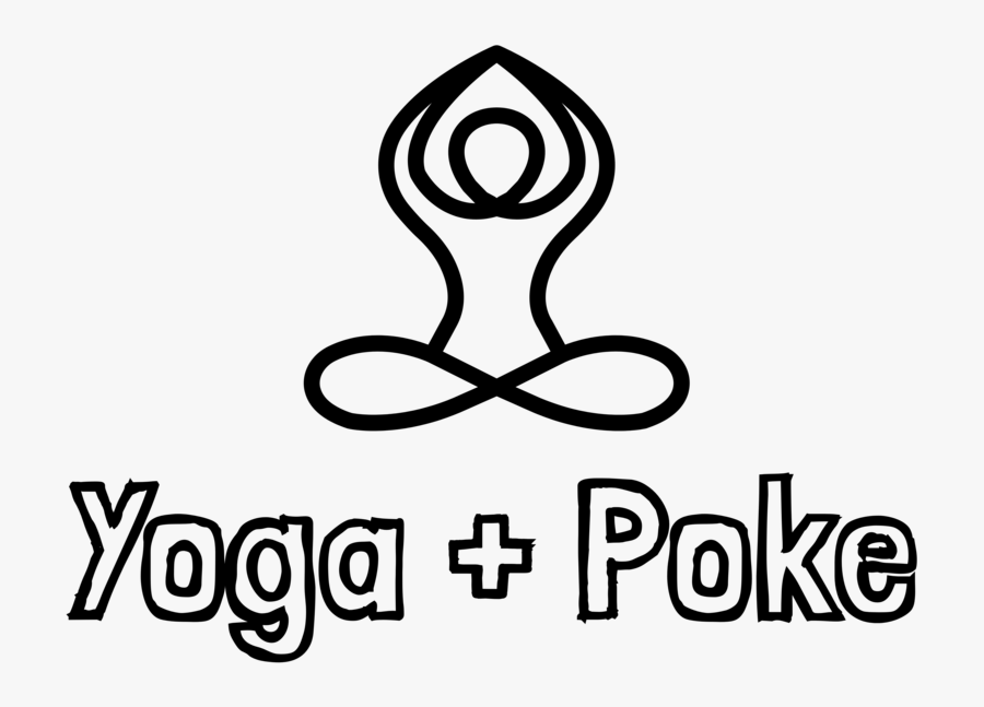 Yoga Poke Logo Black, Transparent Clipart