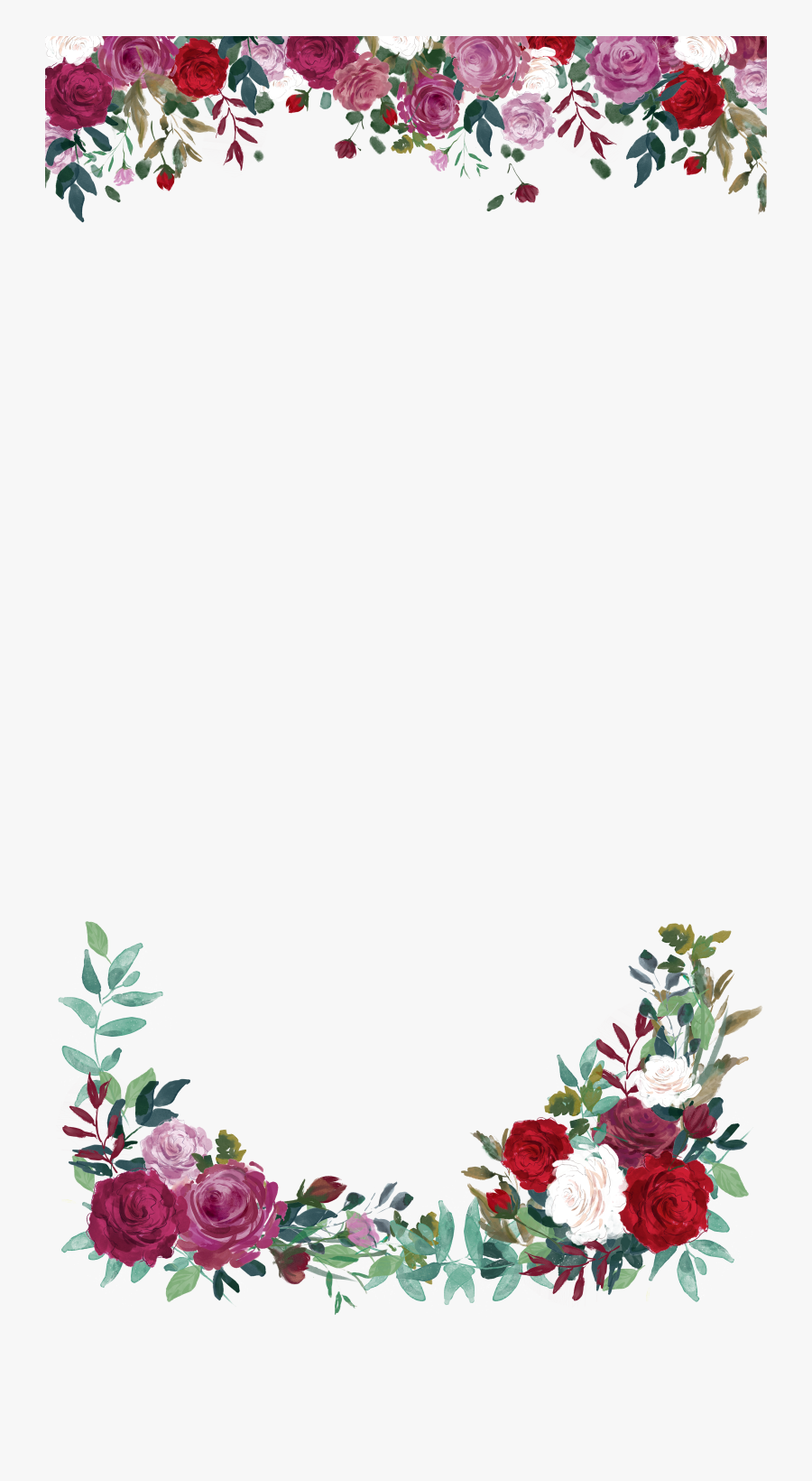 Snapchat Filters Clipart Rose - Snapchat Wedding Geofilter Png, Transparent Clipart