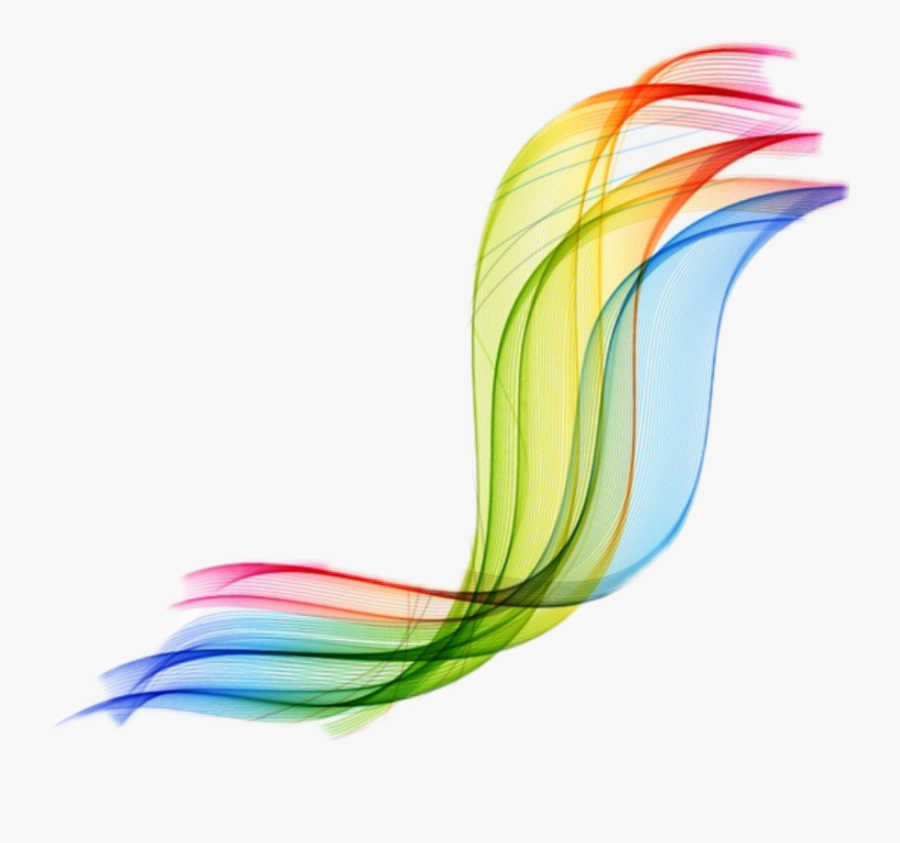Rainbow Vector Swirl Swoosh - Rainbow Vector Png, Transparent Clipart