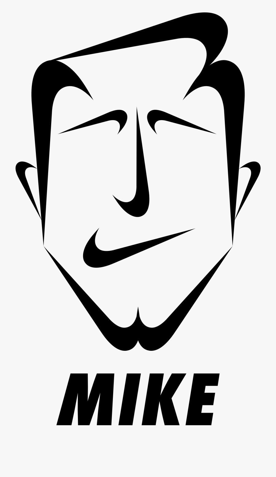 Made Up Nike Logo, Transparent Clipart