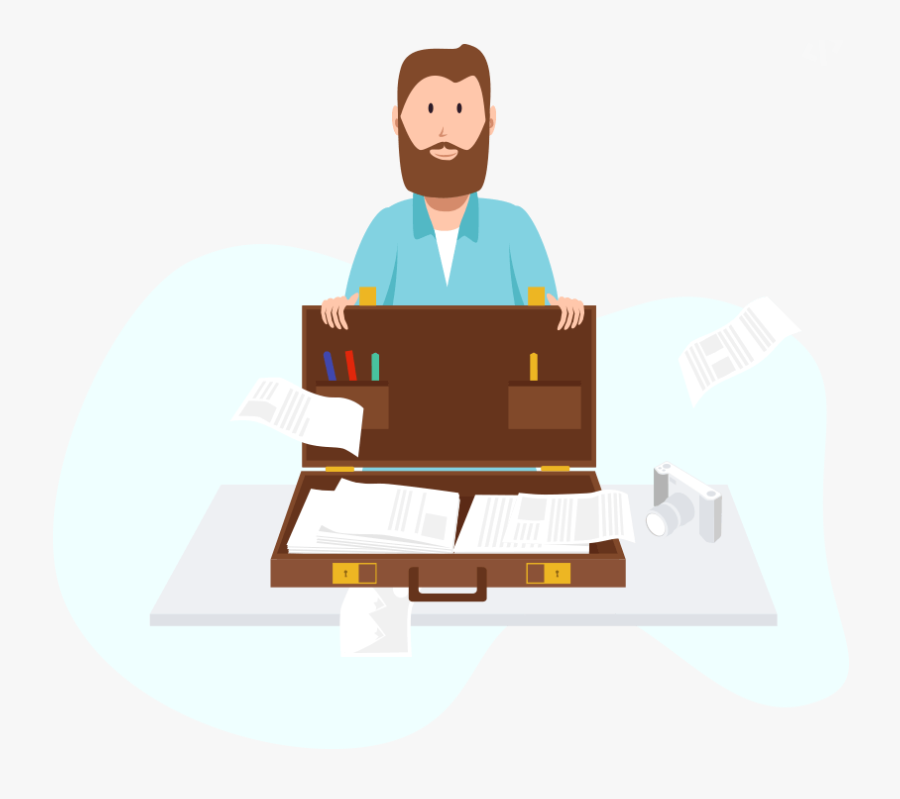 Portfolio - Cartoon, Transparent Clipart