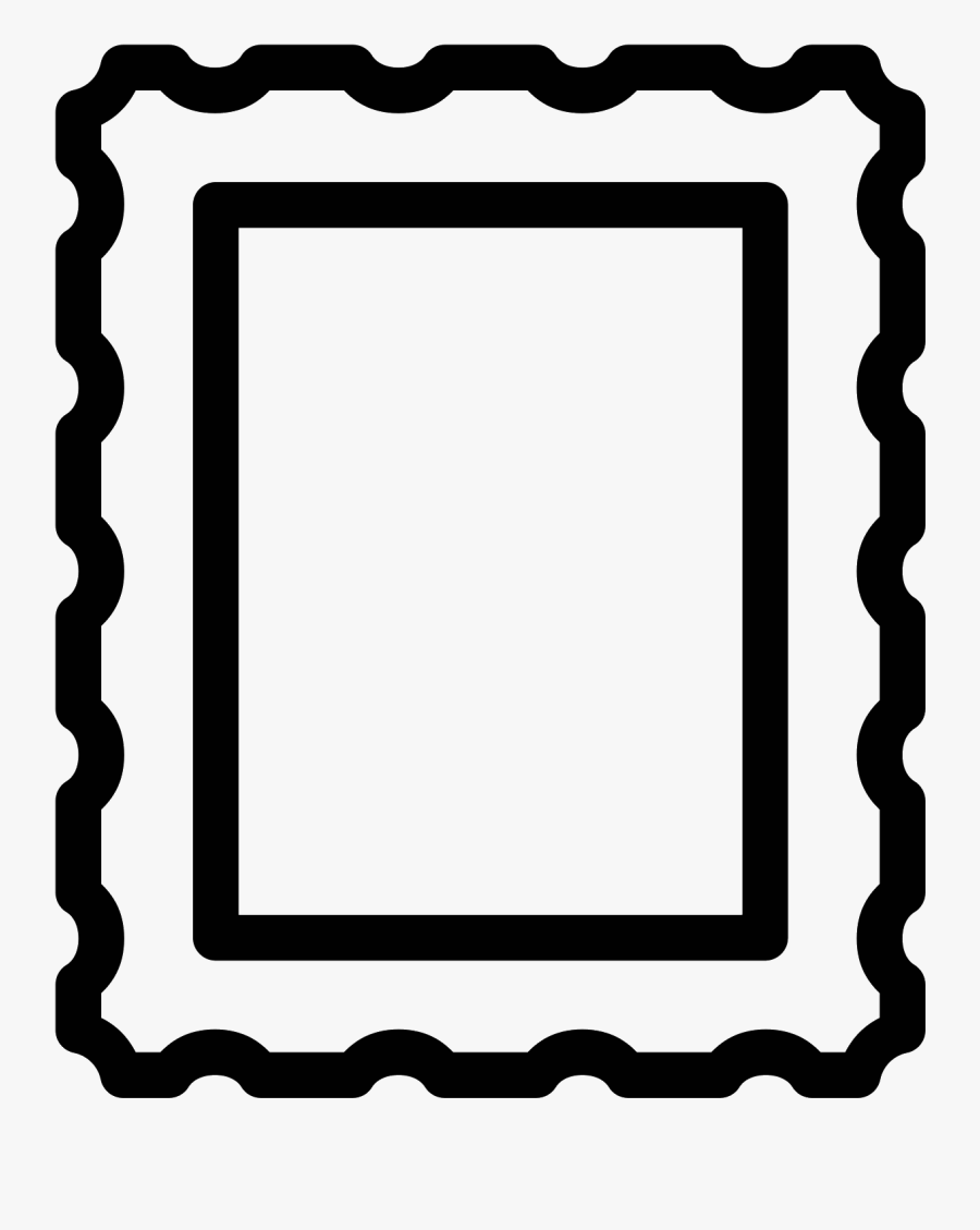 Post Stamp Icon - Picture Frame, Transparent Clipart