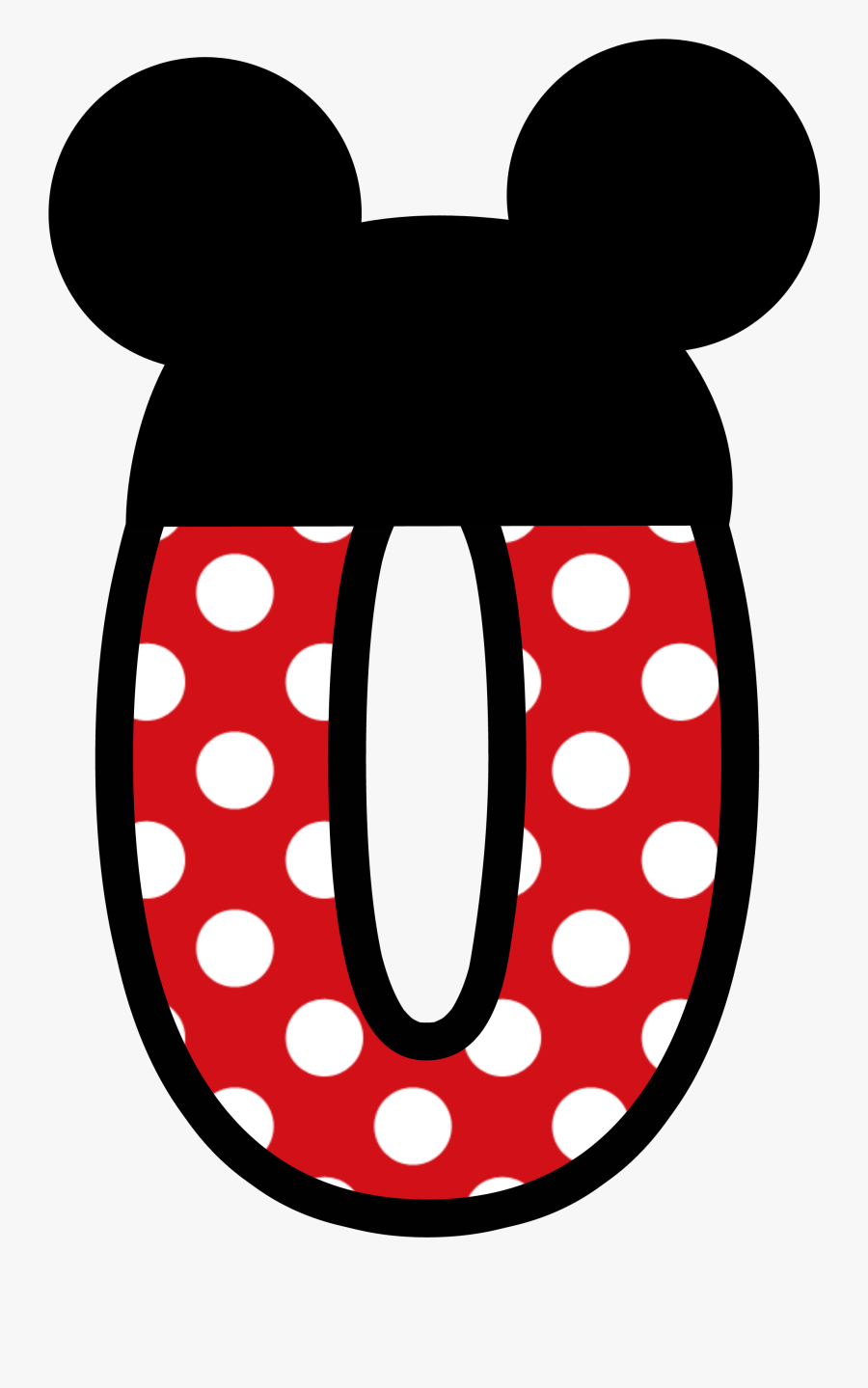 Collection Of Free Alphabetics Clipart Letter Ii - Numero 0 Mickey Mouse, Transparent Clipart