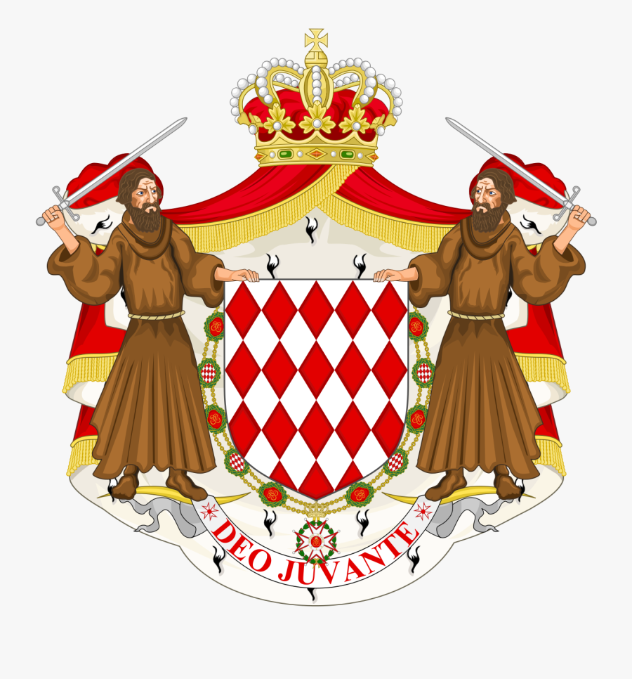 Monaco Coat Of Arms, Transparent Clipart