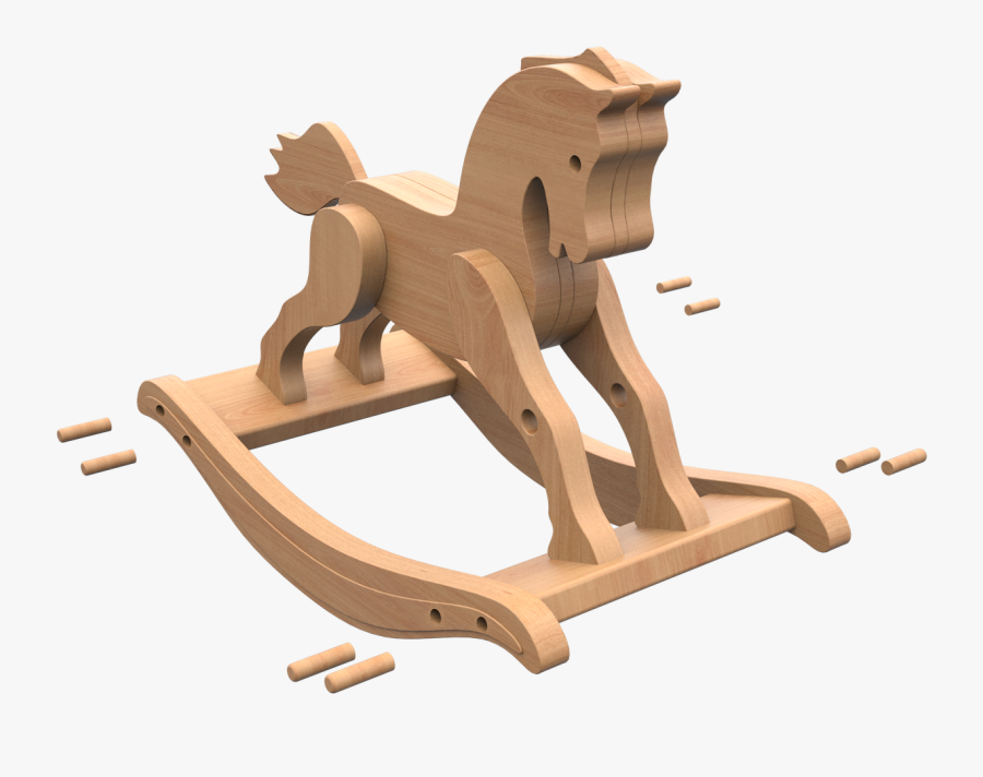 plywood rocking horse