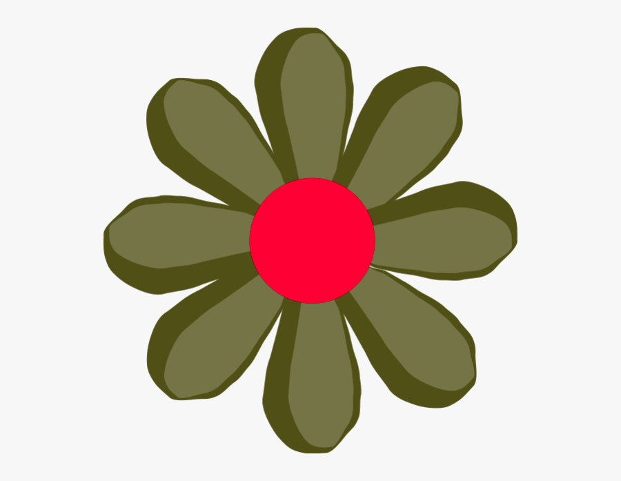 Brown Flower Clip Art - Flower Clip Art, Transparent Clipart