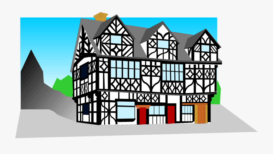 Tudor Style Clipart - London Buildings Great Fire Tudor, Transparent Clipart