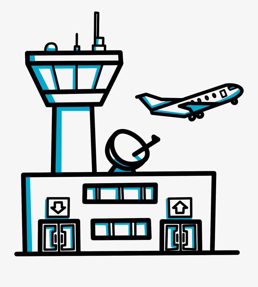 Building Videoscribe Clip Art - Airport Clipart Transparent Background, Transparent Clipart