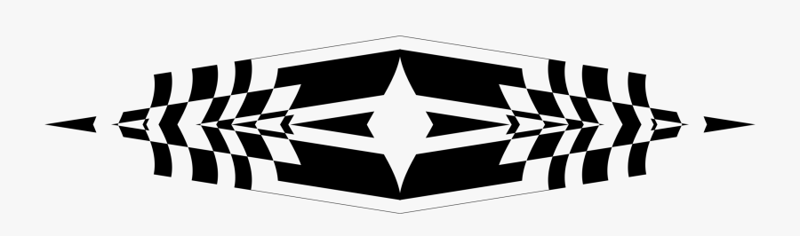 Clipart Art Deco Divider - Emblem, Transparent Clipart