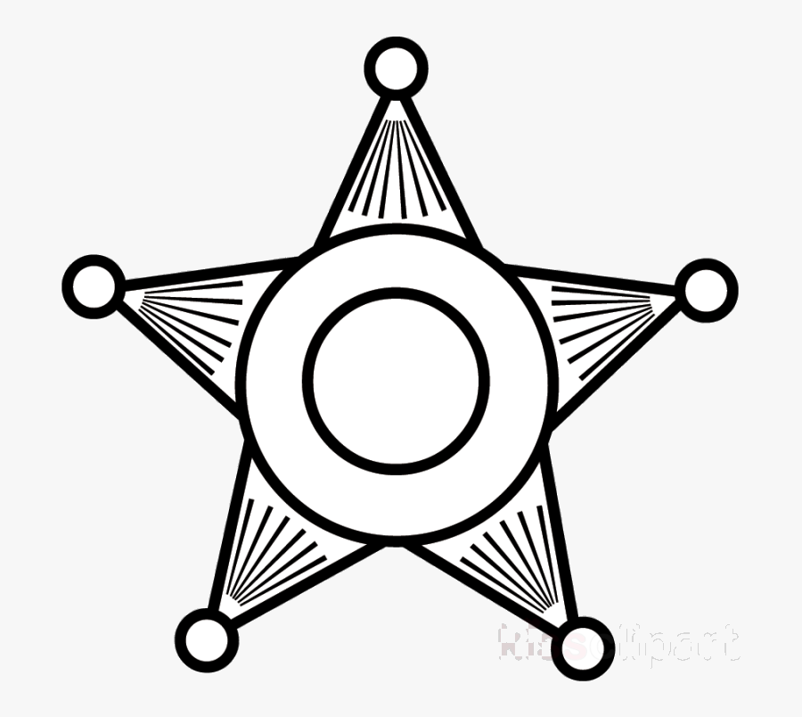 Police Badge Polouse Clipart Easy Star Old Transparent - Deputy Sheriff Badge Vector, Transparent Clipart