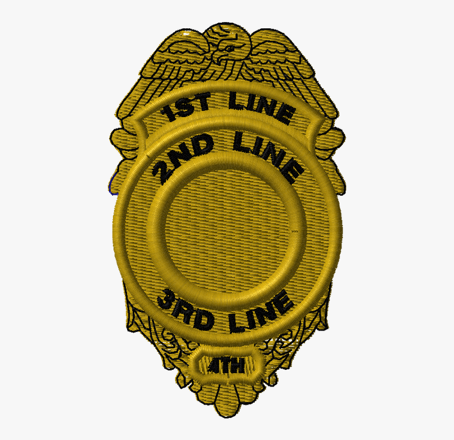 Deco Stk Emb Le Badge Shield Gold - Emblem, Transparent Clipart