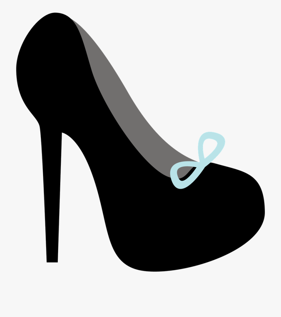 Clip Shoes Art Deco - Sapato Chá De Lingerie Png, Transparent Clipart