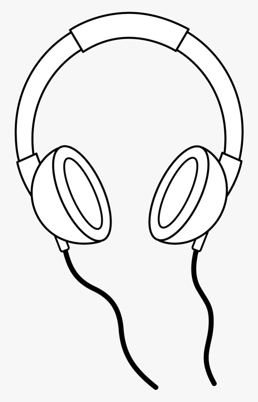 Headphones Clip Art Clipart Black And White Hd Transparent - Headphones Clipart Black And White, Transparent Clipart