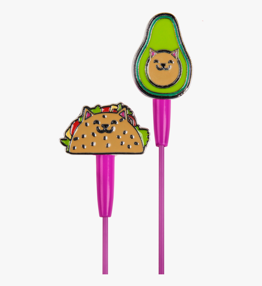 Gato Taco Cute Earbuds - Gato Taco, Transparent Clipart