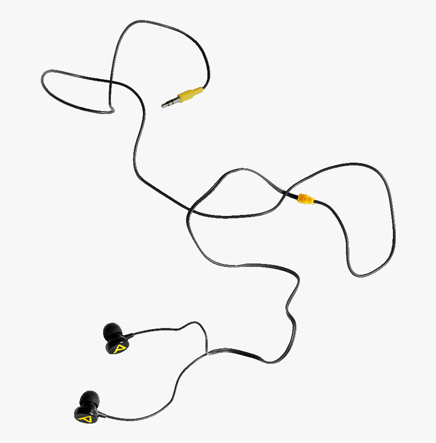 Dedicated In Ear Headphones Detail - Line Art, Transparent Clipart