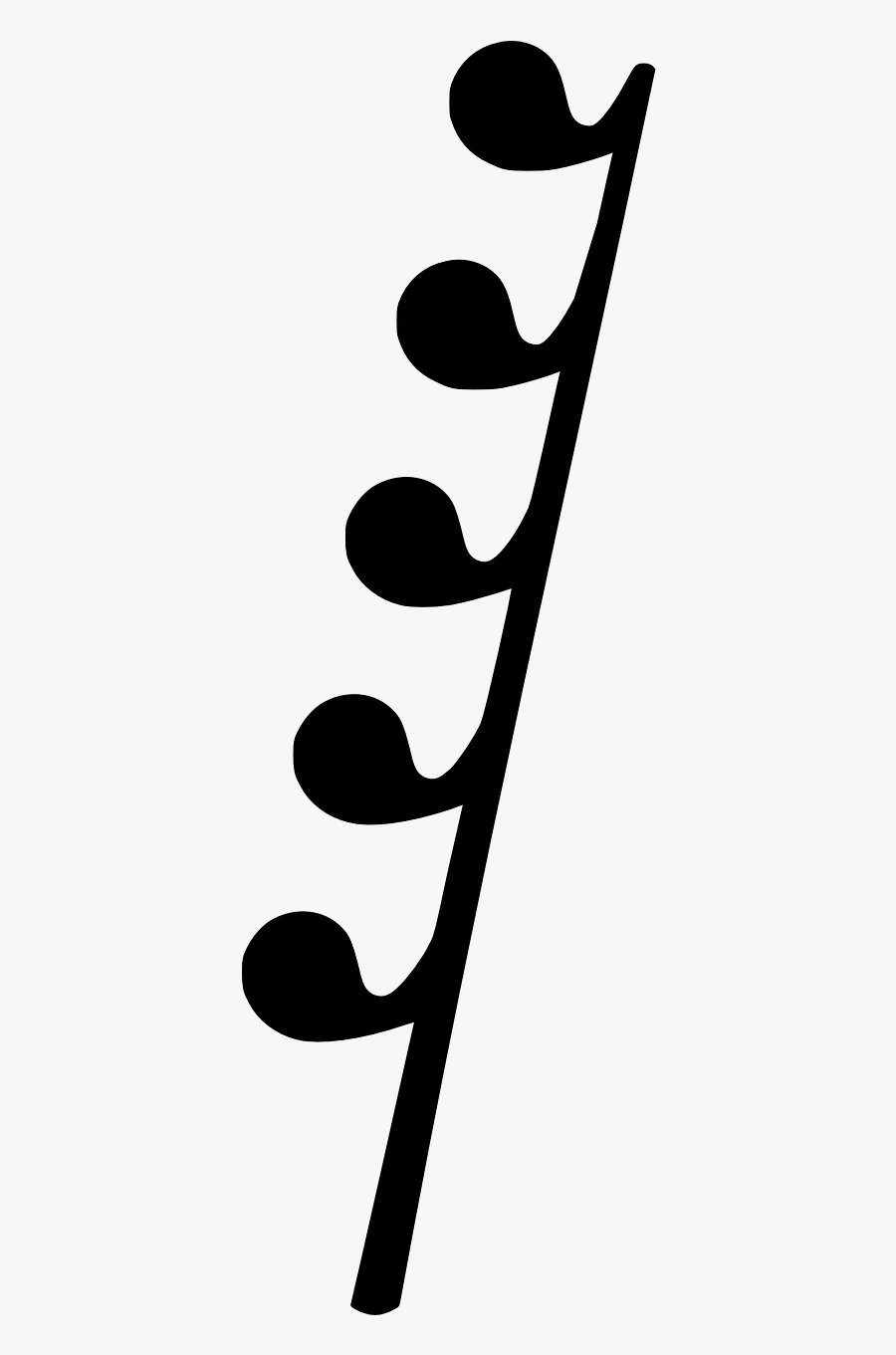 Music Note Musical Free Picture - Thirty Second Note Rest, Transparent Clipart