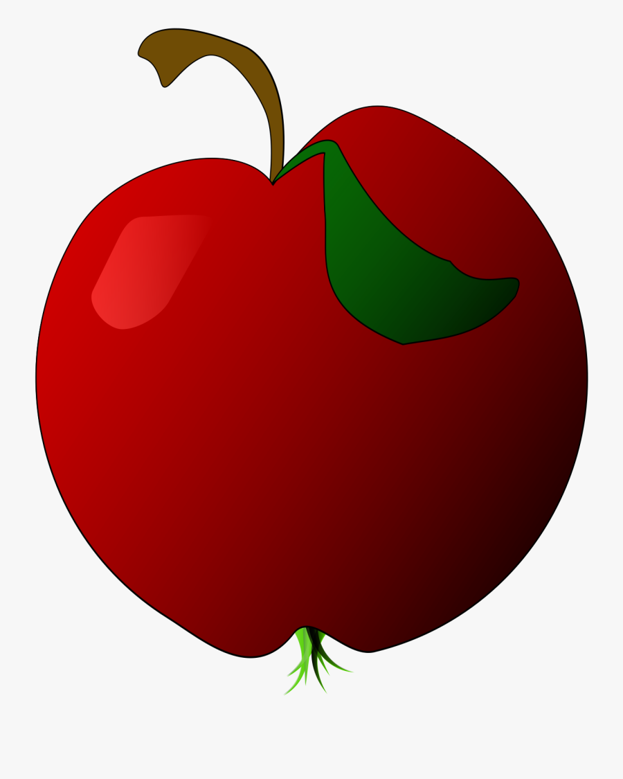 A Red Apple Clip Arts - Apple, Transparent Clipart