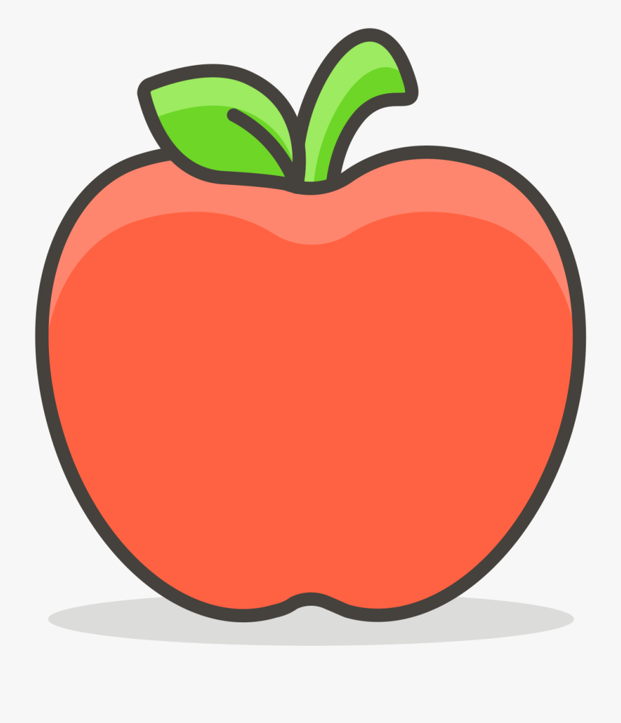 Red Apple Icon Png, Transparent Clipart