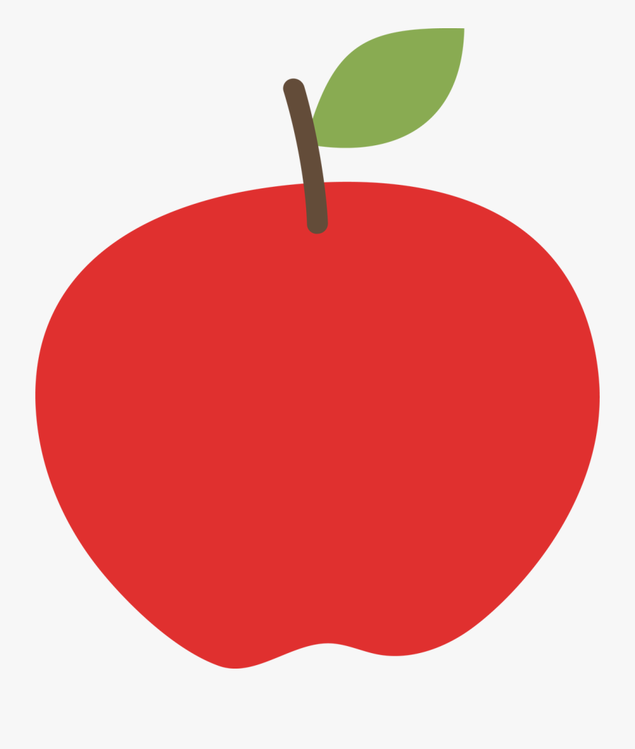 Red Apple Svg Cut File - Apfel Emoji, Transparent Clipart