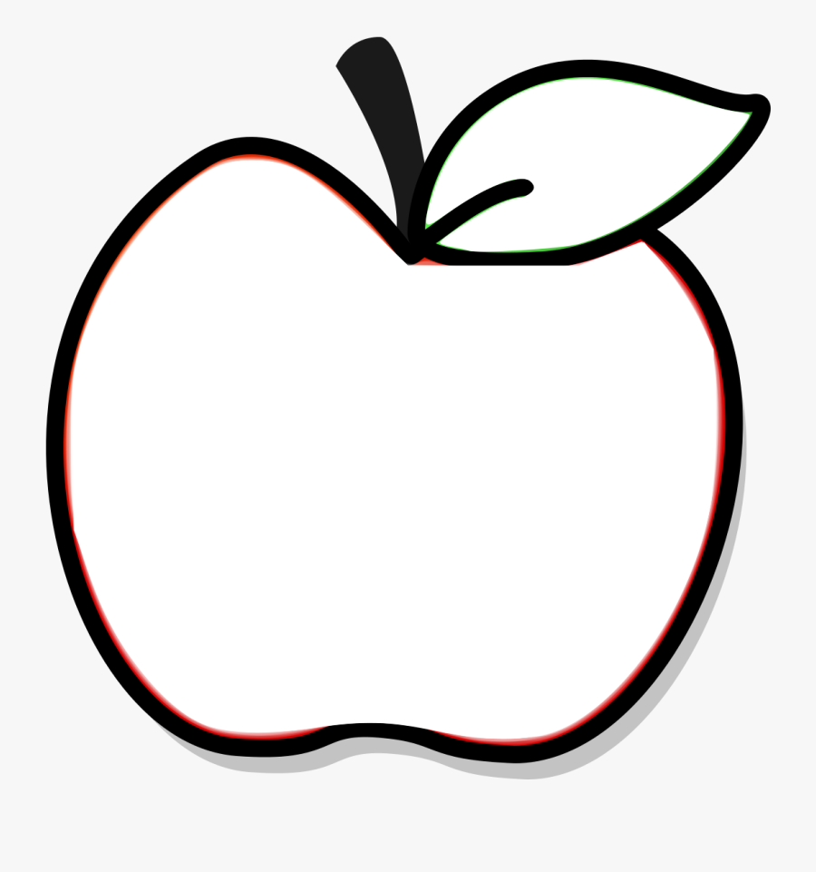 Apple Dibujo Para Colorear, Transparent Clipart