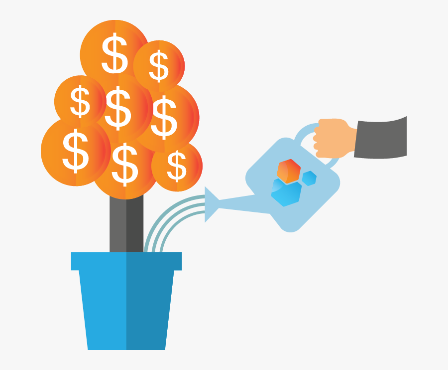 Growing Money Tree Icon, Transparent Clipart